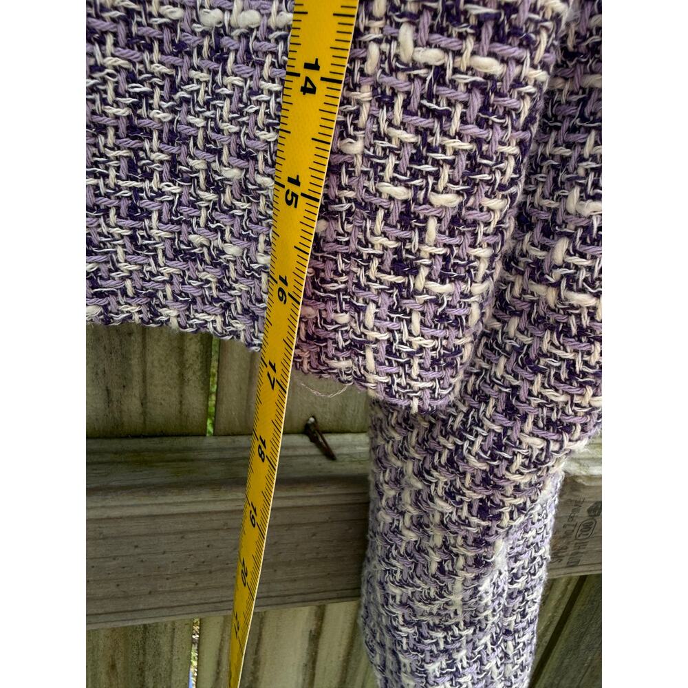 Zara Lilac Bouclé Tweed Skirt Set | Cropped Jacket - Picture 8 of 12